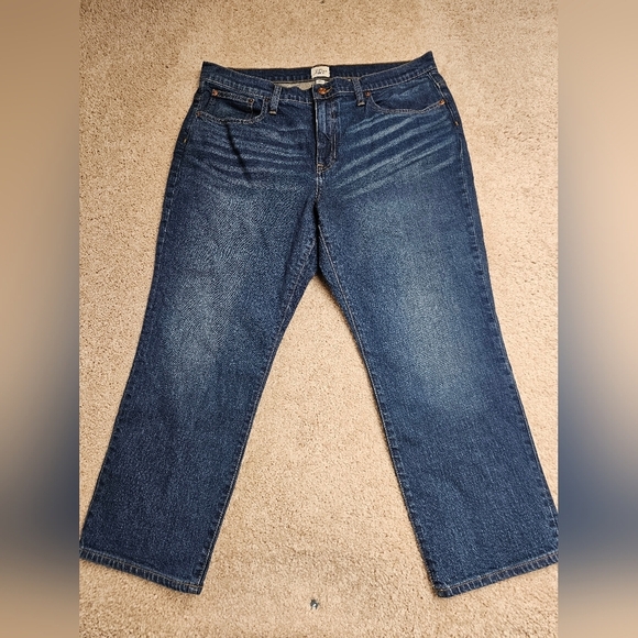 NWT J.Crew Vintage Slim Boyfriend Jean Ridge Field‎ Wash Relaxed Fit Size 32P - Picture 2 of 11